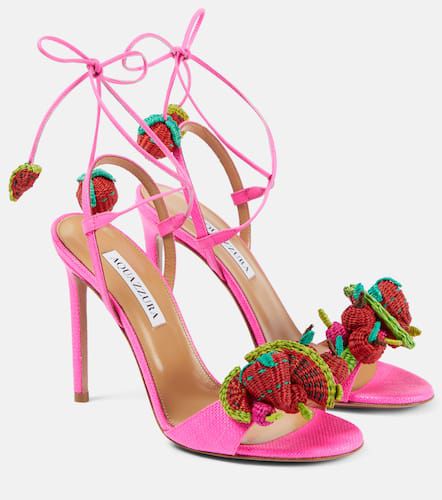 Sandalen Strawberry Punch 105 aus Raffiabast - Aquazzura - Modalova