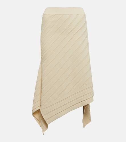 Asymmetric ribbed-knit midi skirt - Stella McCartney - Modalova