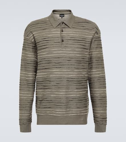 Polopullover aus einem Leinengemisch - Giorgio Armani - Modalova