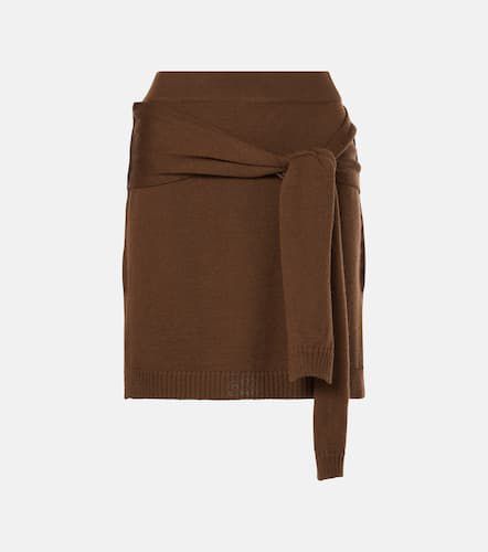 Trompe l'Åil wool-blend miniskirt - Lemaire - Modalova