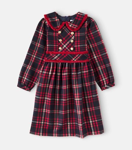 Vestido a cuadros con volantes - Patachou - Modalova