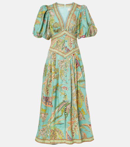 AlÃ©mais Franca printed linen midi dress - Alemais - Modalova