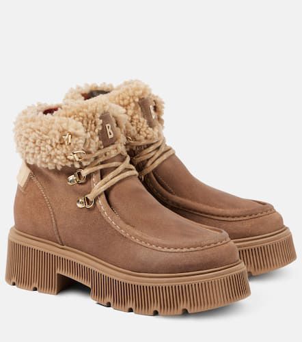 Turin suede and shearling lace-up boots - Bogner - Modalova