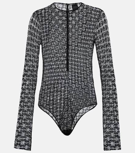 Monogram 72 Glitter sheer mesh bodysuit - Givenchy - Modalova