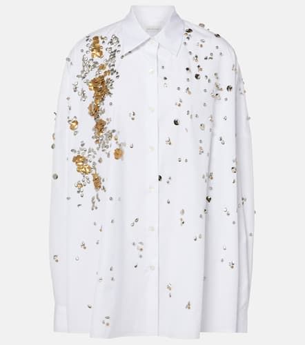 Embellished cotton poplin shirt - Dries Van Noten - Modalova