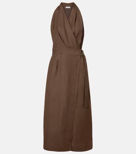 Brunello Cucinelli Twill wrap dress - Brunello Cucinelli - Modalova