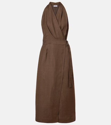 Brunello Cucinelli Twill wrap dress - Brunello Cucinelli - Modalova