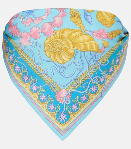 Top bandeau Underwater Barocco de sarga - Versace - Modalova
