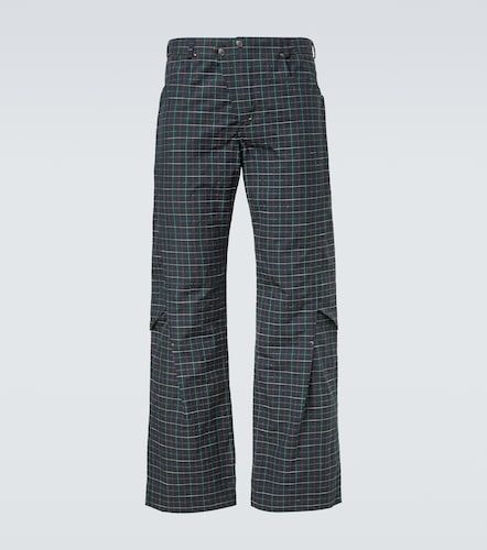 Kraner checked cotton-blend wide-leg pants - Kiko Kostadinov - Modalova