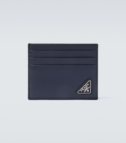 Tarjetero de piel Saffiano con logo - Prada - Modalova
