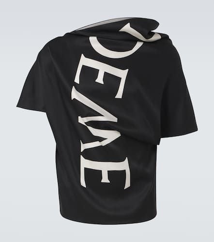 Loewe Logo draped silk twill top - Loewe - Modalova