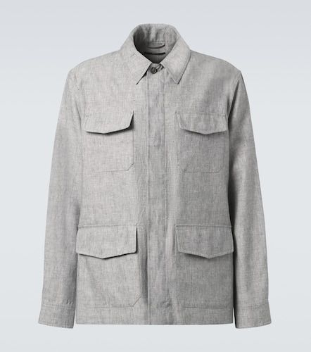 Dunhill Linen field jacket - Dunhill - Modalova