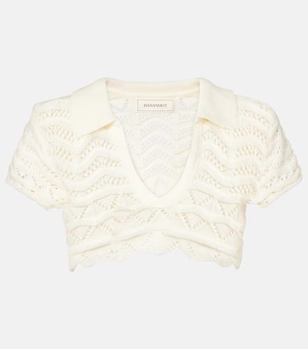 Coco knitted cotton-blend crop top - Bananhot - Modalova