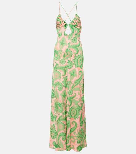 Abito lungo con scollo all'americana - Etro - Modalova
