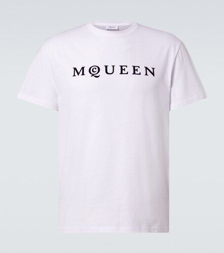 McQueen T-shirt in cotone con logo - McQueen - Modalova