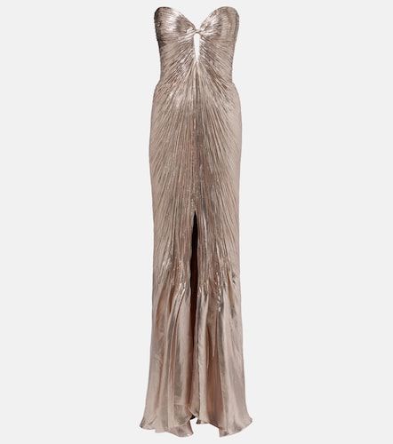 Mirren silk-blend chiffon bustier gown - Maria Lucia Hohan - Modalova