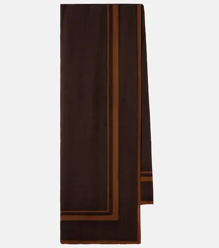 Cassandre printed wool twill scarf - Saint Laurent - Modalova