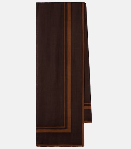 Sciarpa Cassandre in twill di lana con stampa - Saint Laurent - Modalova