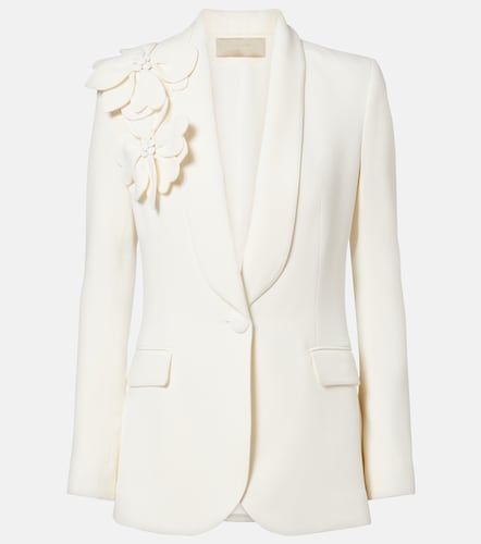 Floral-applique cady blazer - Elie Saab - Modalova