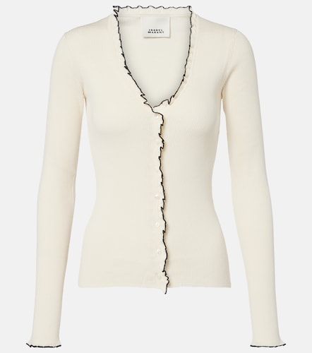 Cardigan Izae in seta e cotone a coste - Isabel Marant - Modalova