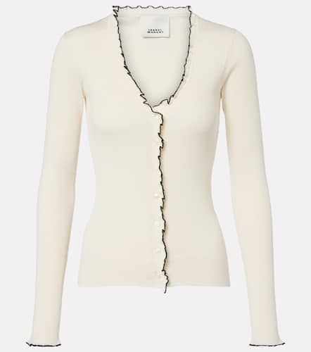 Izae ribbed-knit silk and cotton cardigan - Isabel Marant - Modalova
