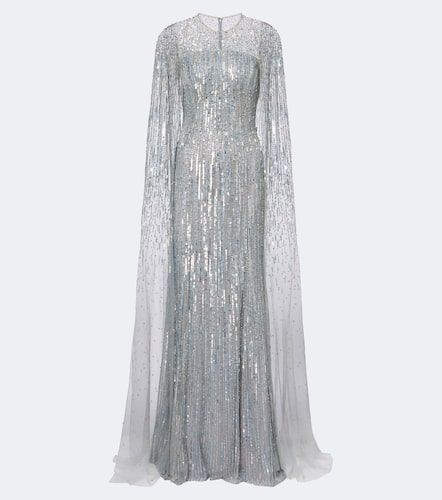 Cosmic Dust embellished caped gown - Jenny Packham - Modalova