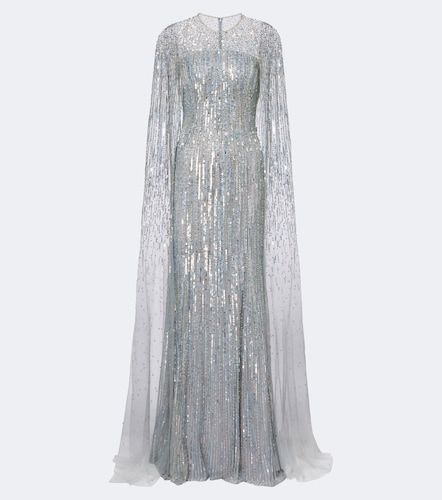 Cosmic Dust embellished caped gown - Jenny Packham - Modalova