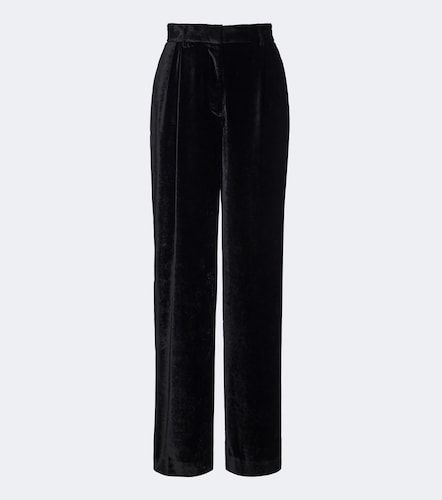Pantaloni a gamba larga in velluto plissé - Stella McCartney - Modalova