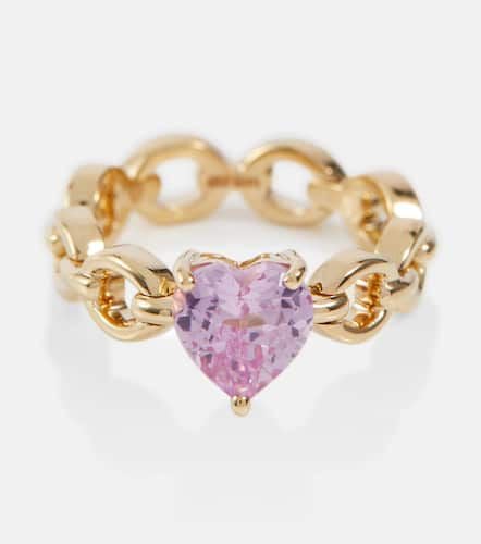 Catena Petite Heart 18kt gold ring with topaz - Nadine Aysoy - Modalova