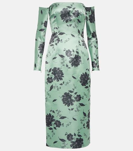 Melina floral taffeta faille midi dress - Emilia Wickstead - Modalova