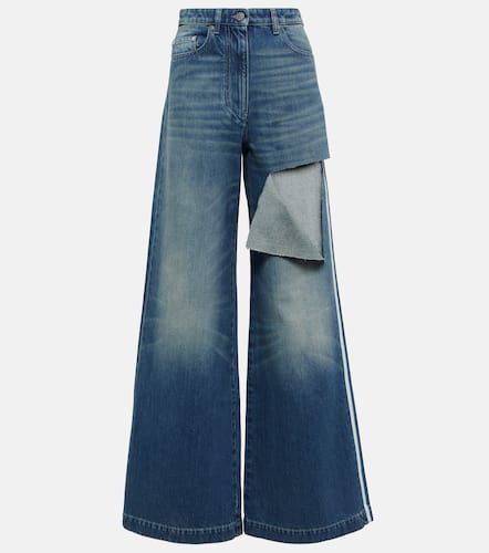 Distressed high-rise wide-leg jeans - Peter Do - Modalova