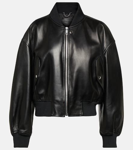 Gucci Leather bomber jacket - Gucci - Modalova
