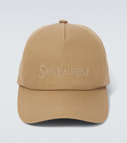 Cappello da baseball in cotone e lino - Saint Laurent - Modalova