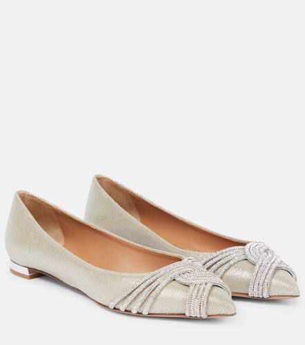 Gatsby embellished satin ballet flats - Aquazzura - Modalova