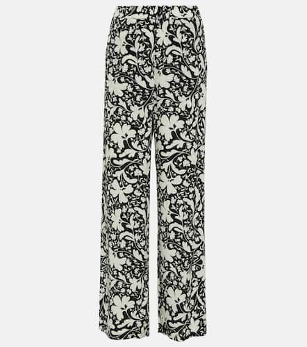 Printed wide-leg silk pants - Stella McCartney - Modalova
