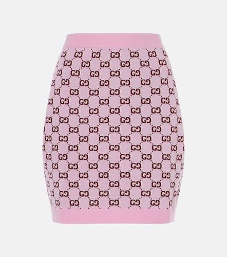 GG wool-blend jacquard miniskirt - Gucci - Modalova