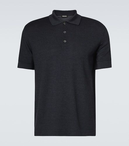 Polo en mezcla de algodón y seda - Zegna - Modalova