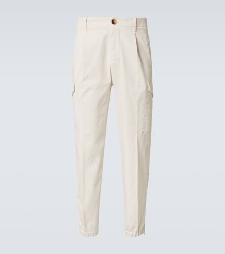 Mid-rise cotton-blend cargo pants - Brunello Cucinelli - Modalova