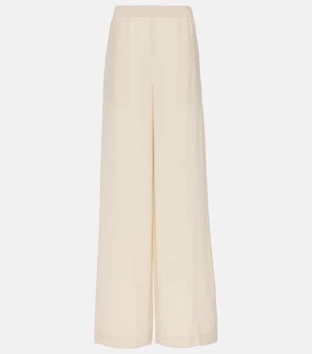 High-rise silk crÃªpe wide-leg pants - Joseph - Modalova