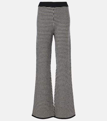 High-rise wool and cashmere straight pants - Jardin des Orangers - Modalova