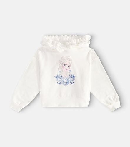 Sudadera con capucha en mezcla de algodón - Monnalisa - Modalova