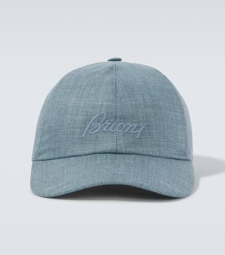 Logo silk, cashmere and linen baseball cap - Brioni - Modalova