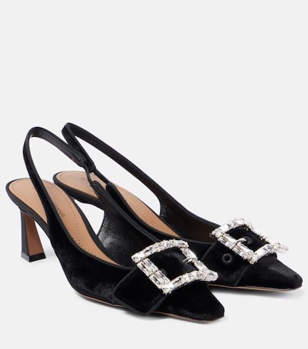 Slingback-Pumps DG aus Samt mit Kristallen - Dolce&Gabbana - Modalova