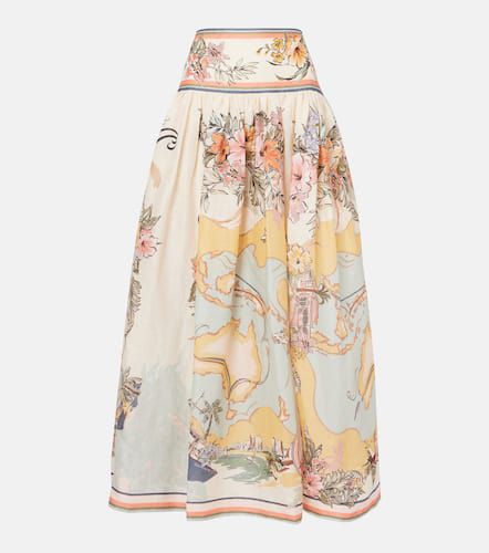 Tallow printed linen maxi skirt - Zimmermann - Modalova