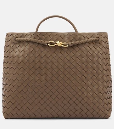 Andiamo Intrecciato Large leather tote bag - Bottega Veneta - Modalova