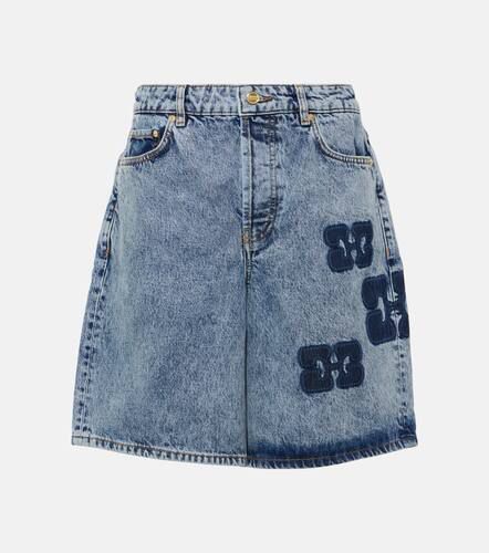 Ganni Shorts de denim con parches - Ganni - Modalova