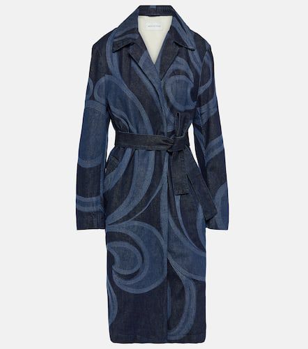 Embroidered denim coat - Dries Van Noten - Modalova