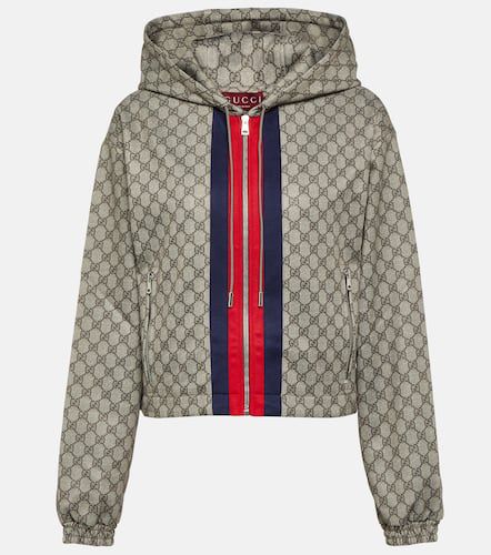 GG Web Stripe jersey technical jacket - Gucci - Modalova