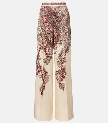 Etro Paisley satin palazzo pants - Etro - Modalova