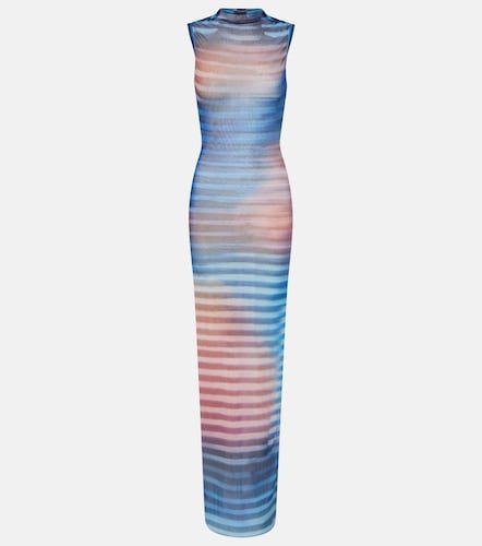Vestido largo Air de tul a rayas - Jean Paul Gaultier - Modalova